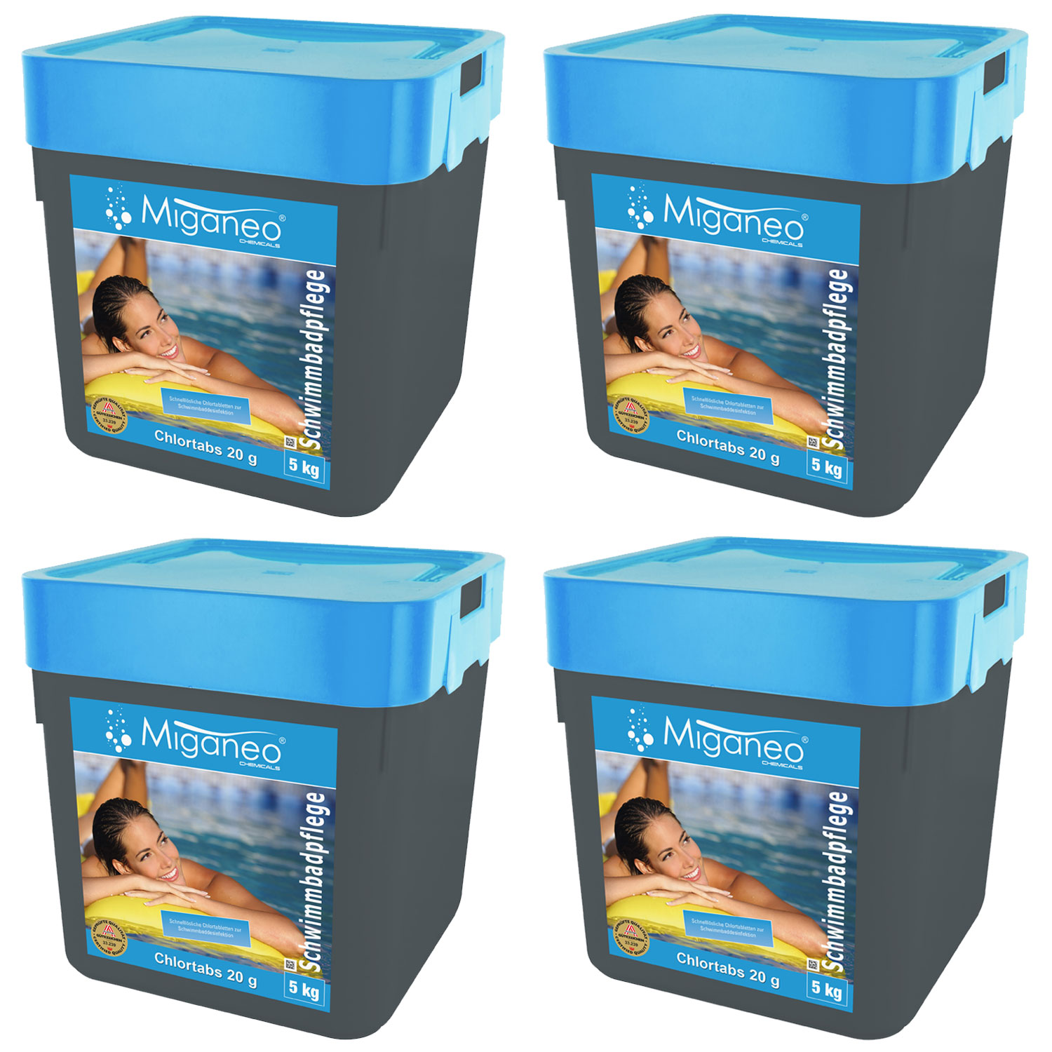 Miganeo Chlortabs | schnelllösliche 20 g Tabletten | 4 x 5 kg