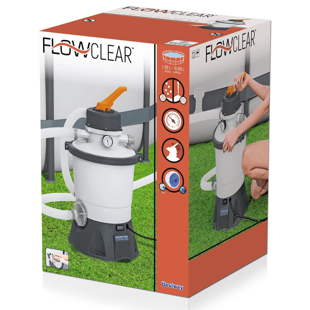 Bestway Sandfilteranlage Flowclear | 3.028 l/h Leistung