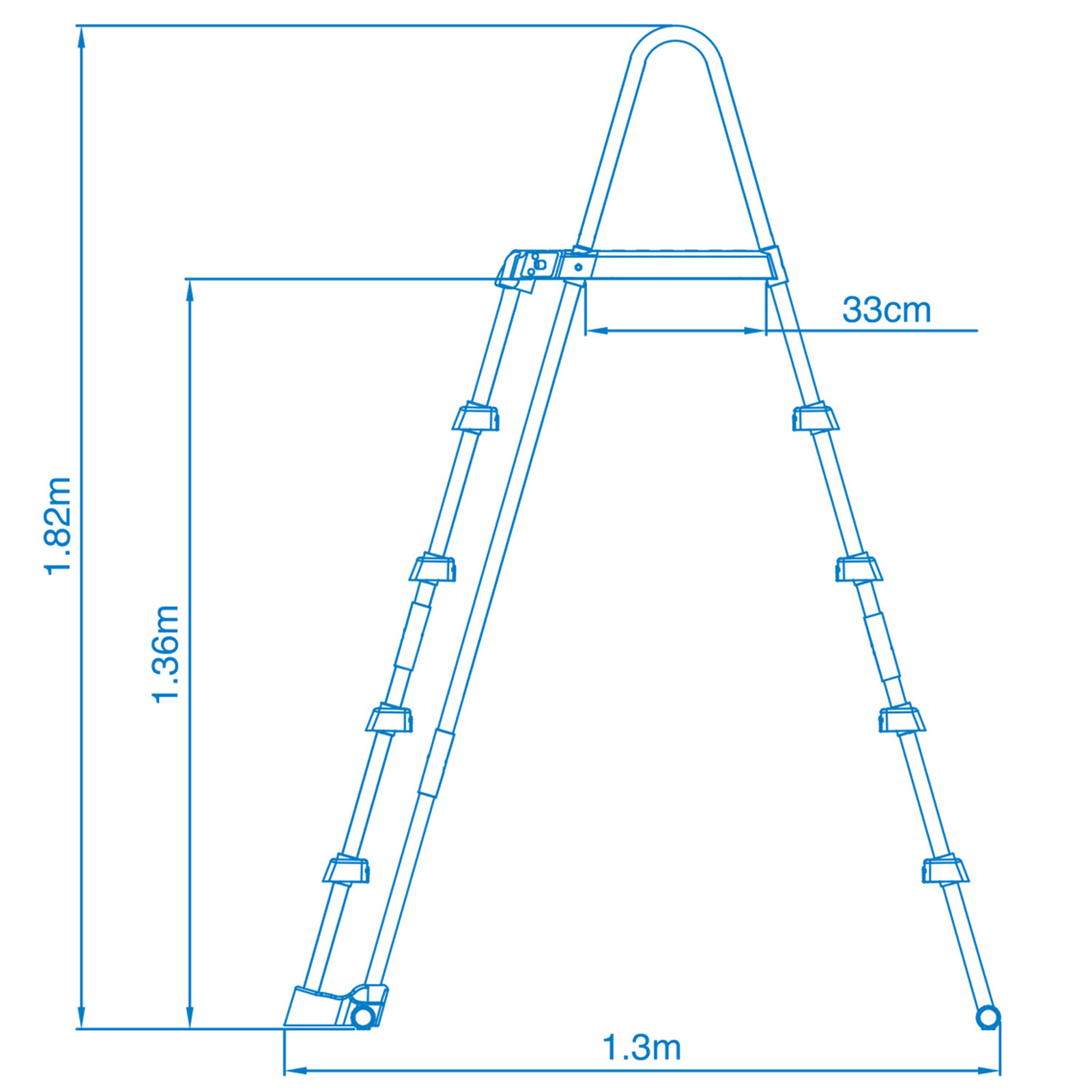 Intex Pool Leiter | 132 cm Höhe