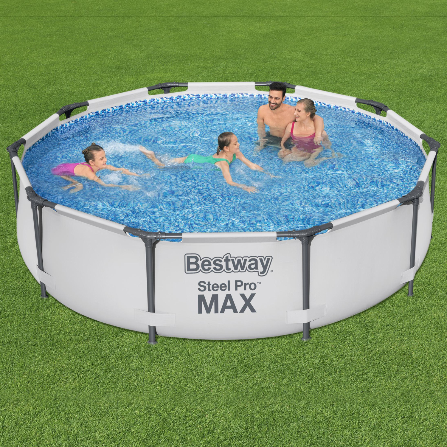 Bestway Frame Pool 305 x 76 cm | Rundpool ohne Zubehör