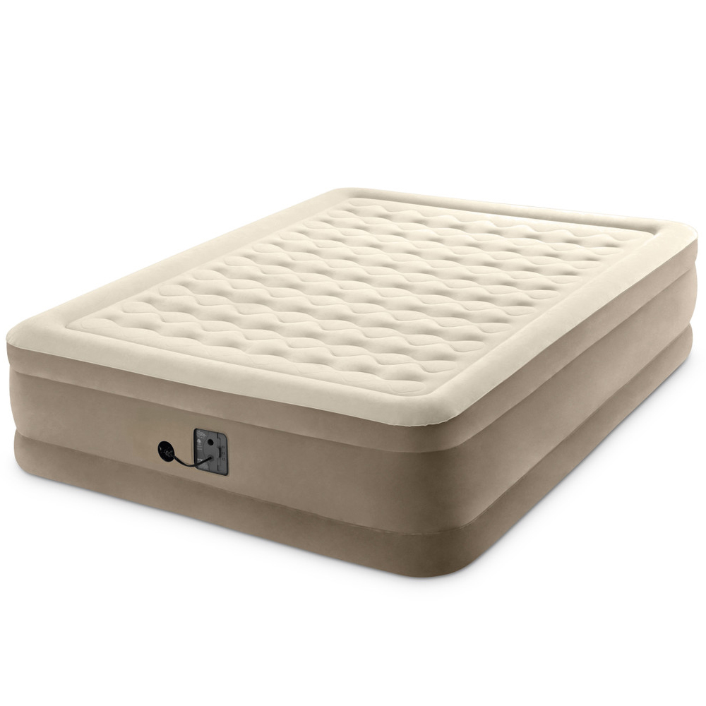 Intex Luftbett 203 x 152 x 46 cm | mit integrierter Elektropumpe