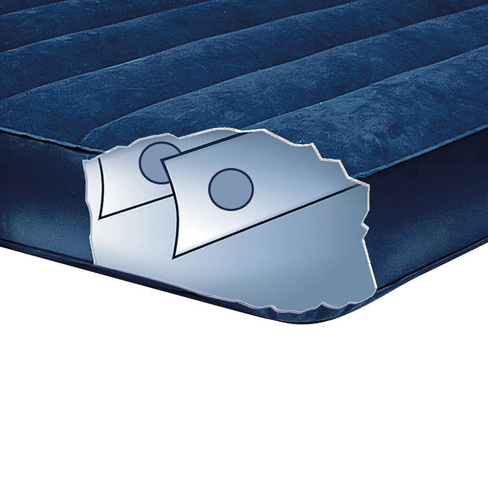 Intex Luftbett 203 x 152 x 25 cm | inkl. 2 aufblasbare Kissen