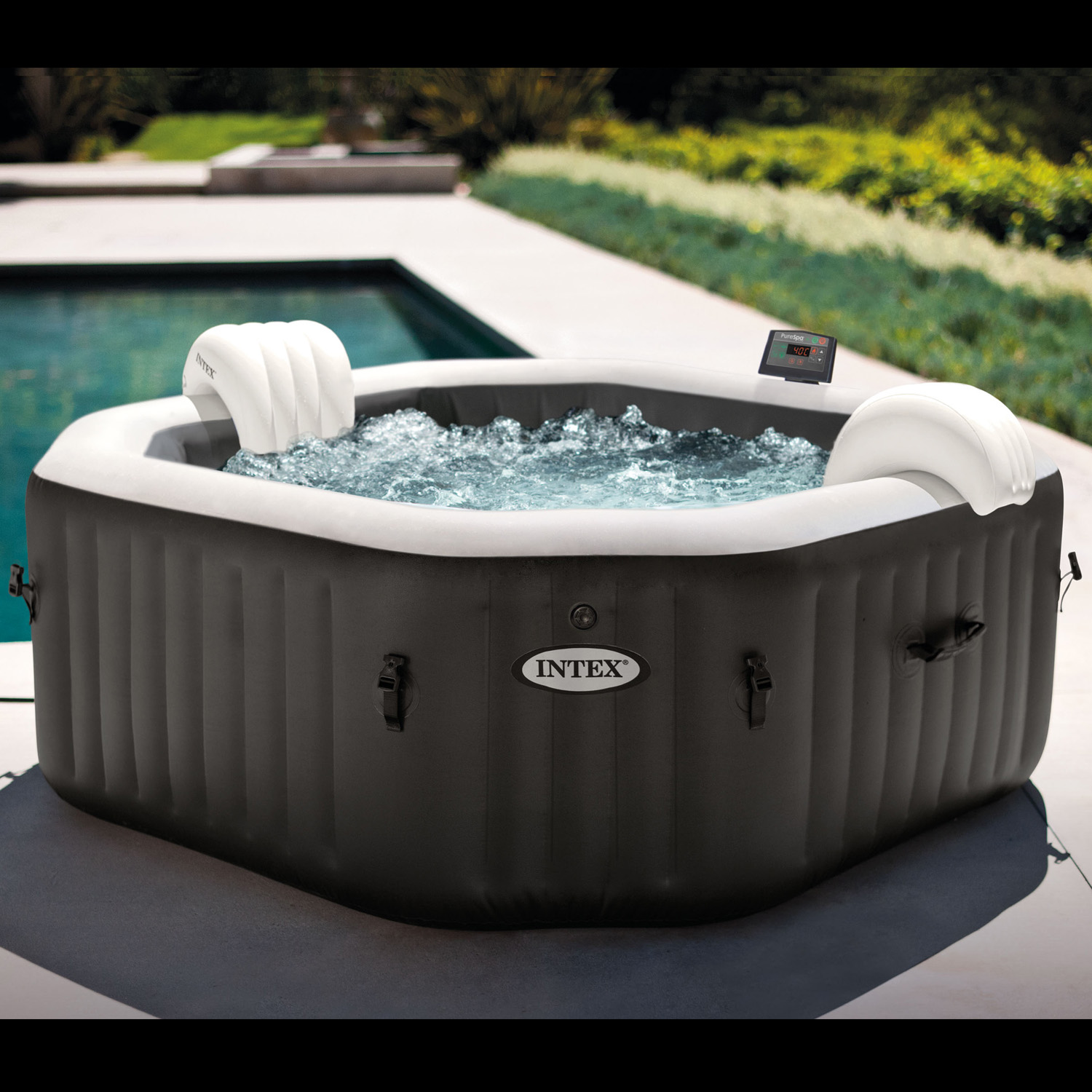 Intex Whirlpool 201 x 71 cm PureSpa | mit Salzwassersystem