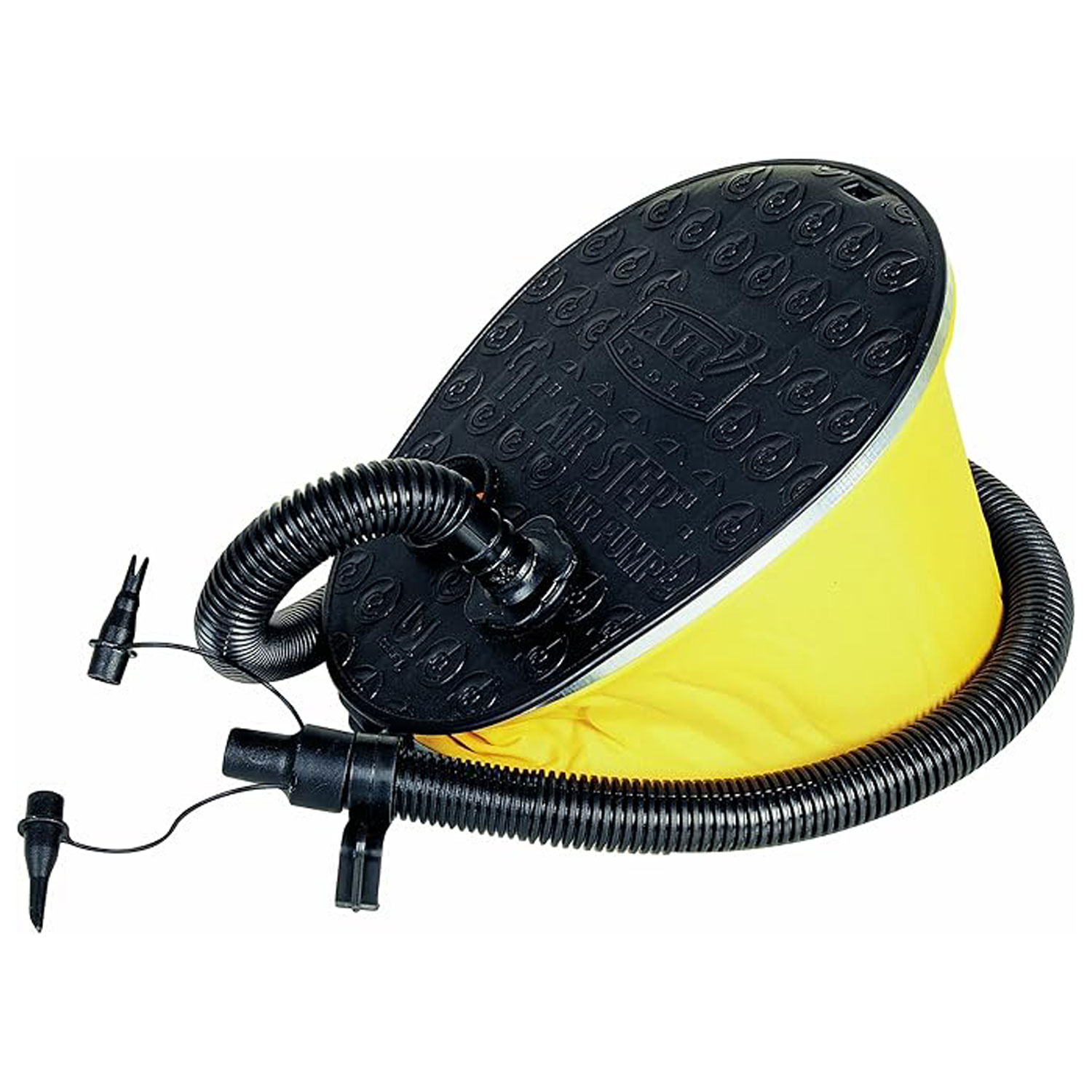 Bestway Fußluftpumpe Air Step | 2000 qcm Luftkammer | 3 Adapterstücke