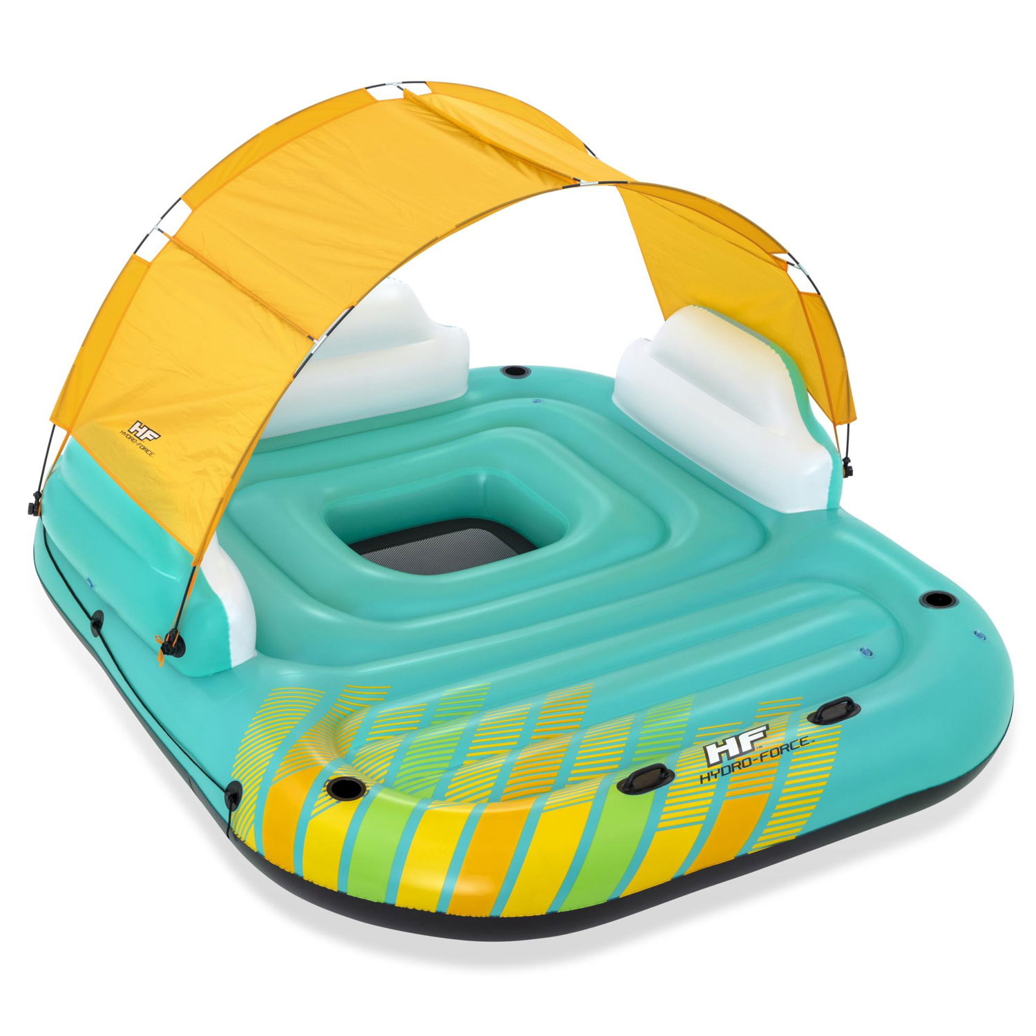 Bestway Badeinsel 291 x 265 x 83 cm Sunny Lounge Island | für 5 Personen