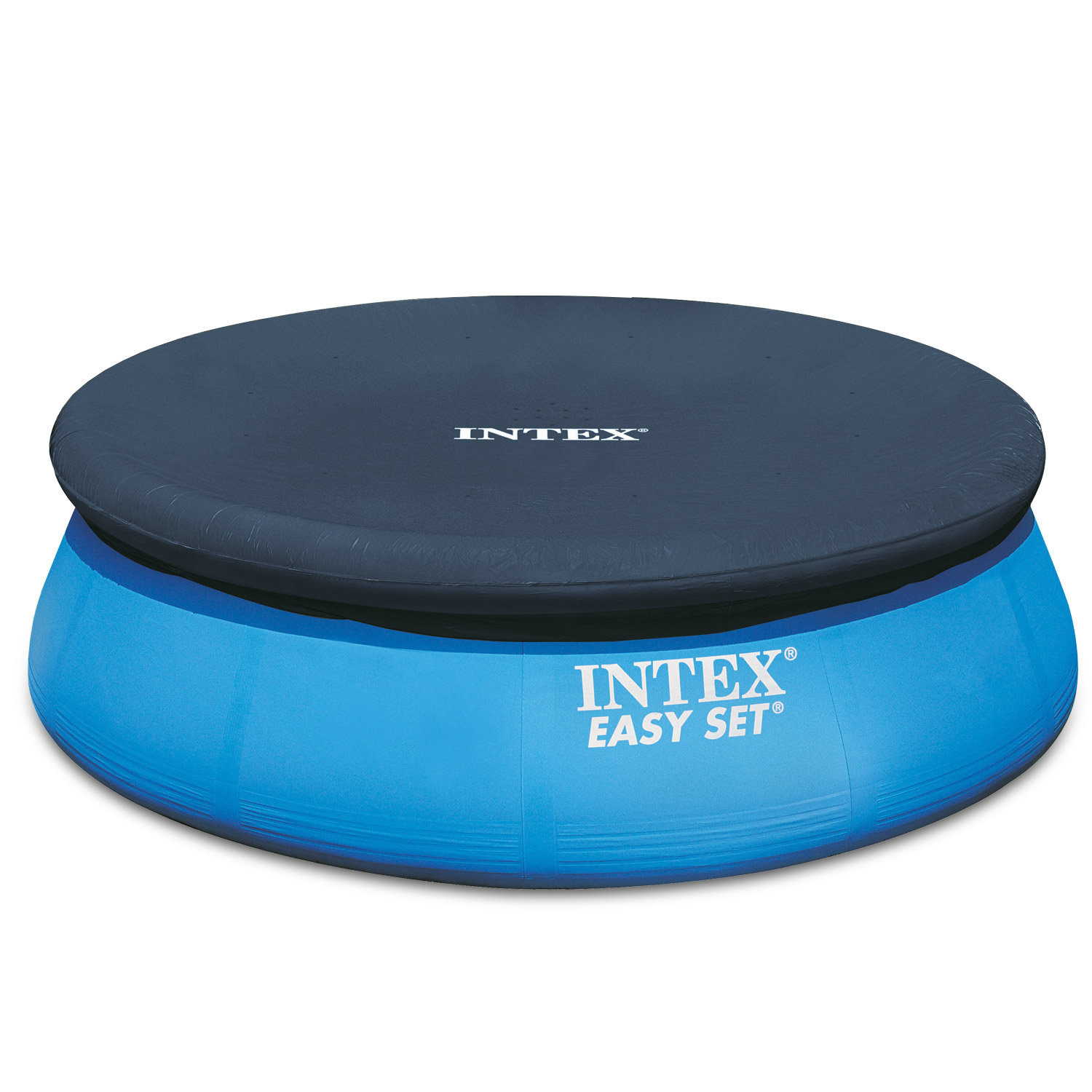 Intex Abdeckplane Ø 244 cm rund | schwarz | Vinyl Easy Pool Abdeckung