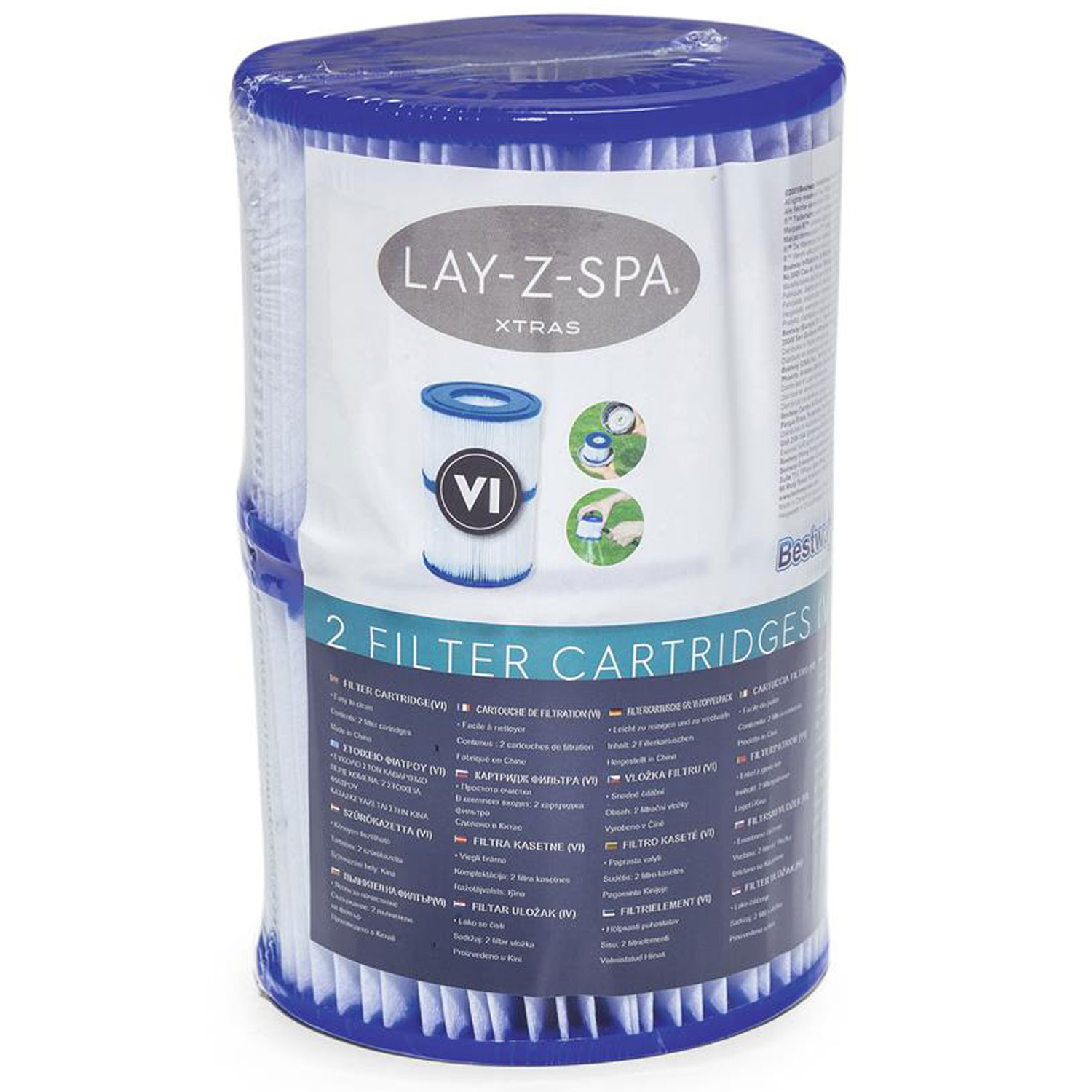 Bestway Filterkartusche Größe VI LAY-Z-SPA Xtras | 2 Stück