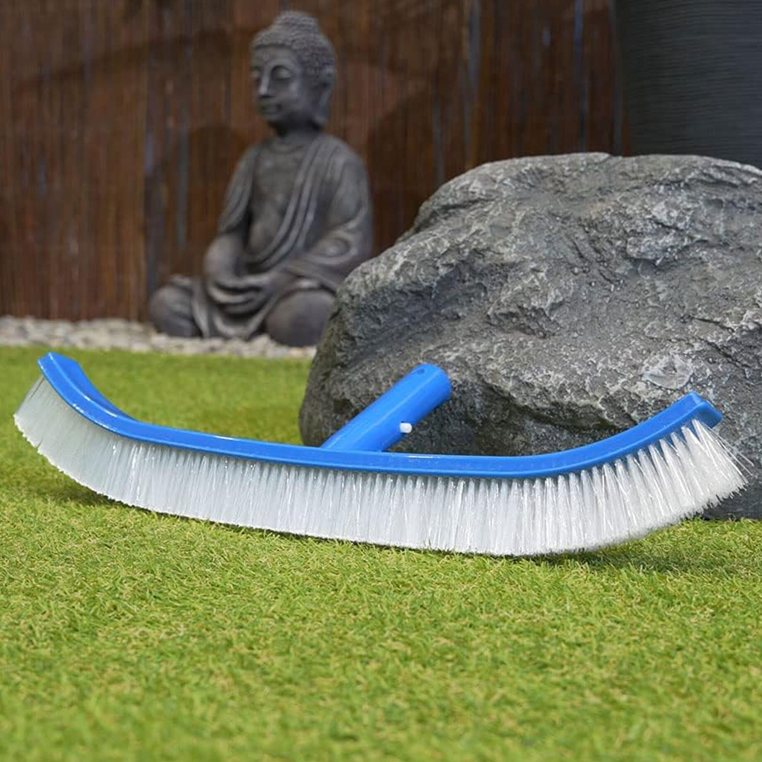 Poolpanda Poolreiniger Set XL | Poolkescher feinmaschig - Poolbürsten - Teleskopstange