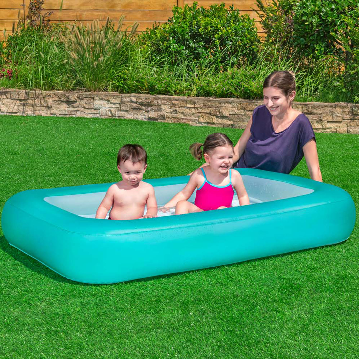Bestway Planschbecken 165 x 104 x 25 cm Aquababes