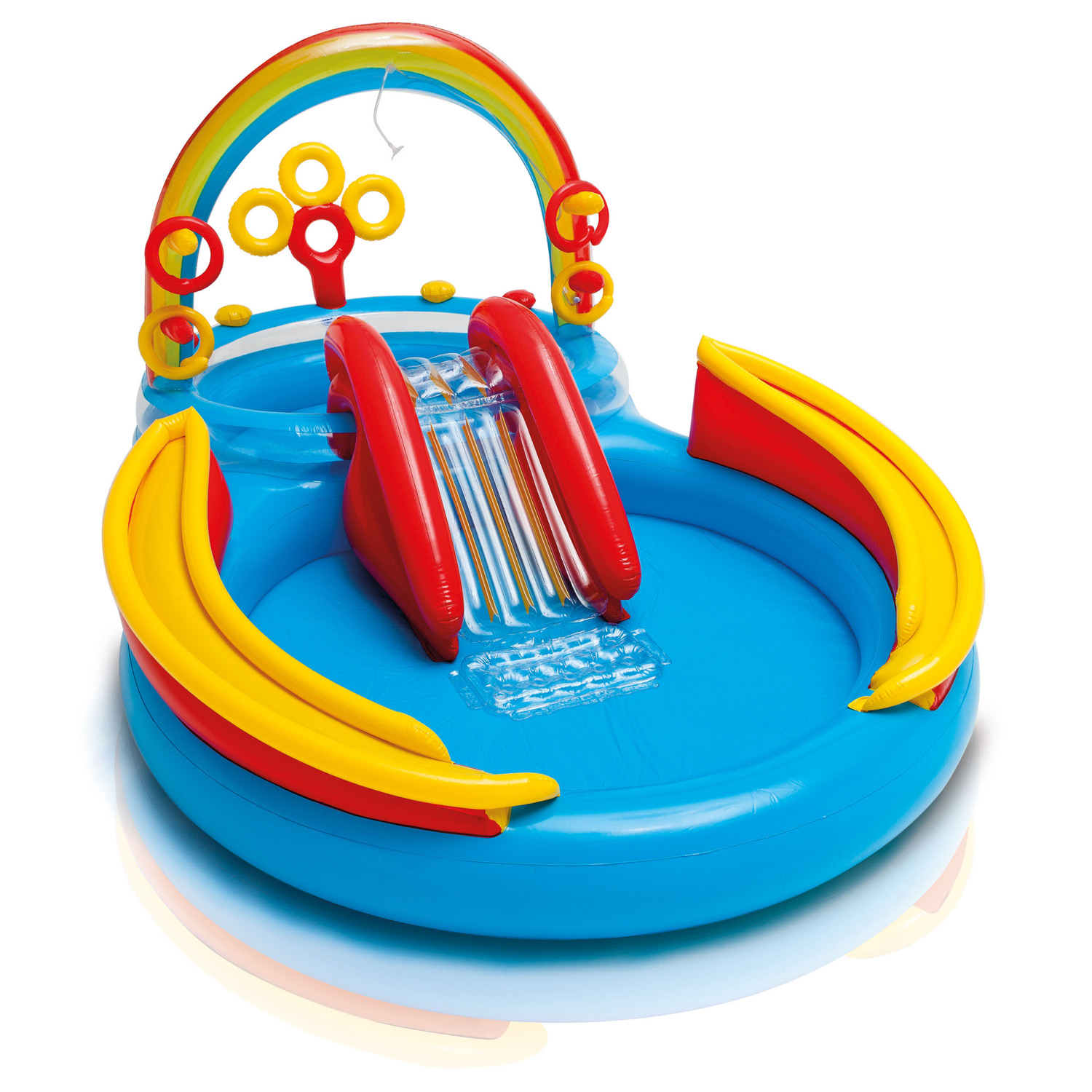 Intex Play Center Rainbow Ring 297 x 193 x 135 cm mit Rutsche