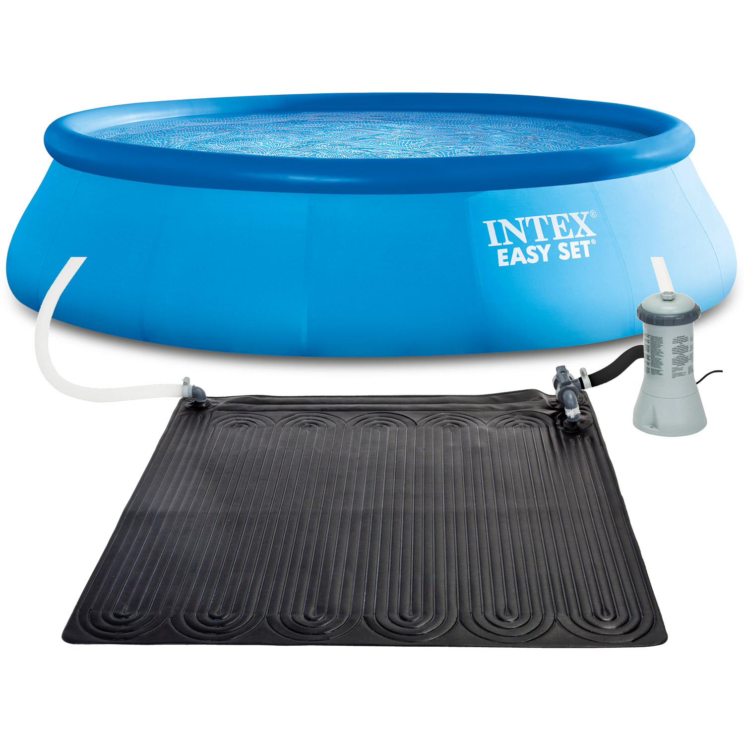 Intex Solarmatte 120 x 120 cm | mit integriertem Bypass-System