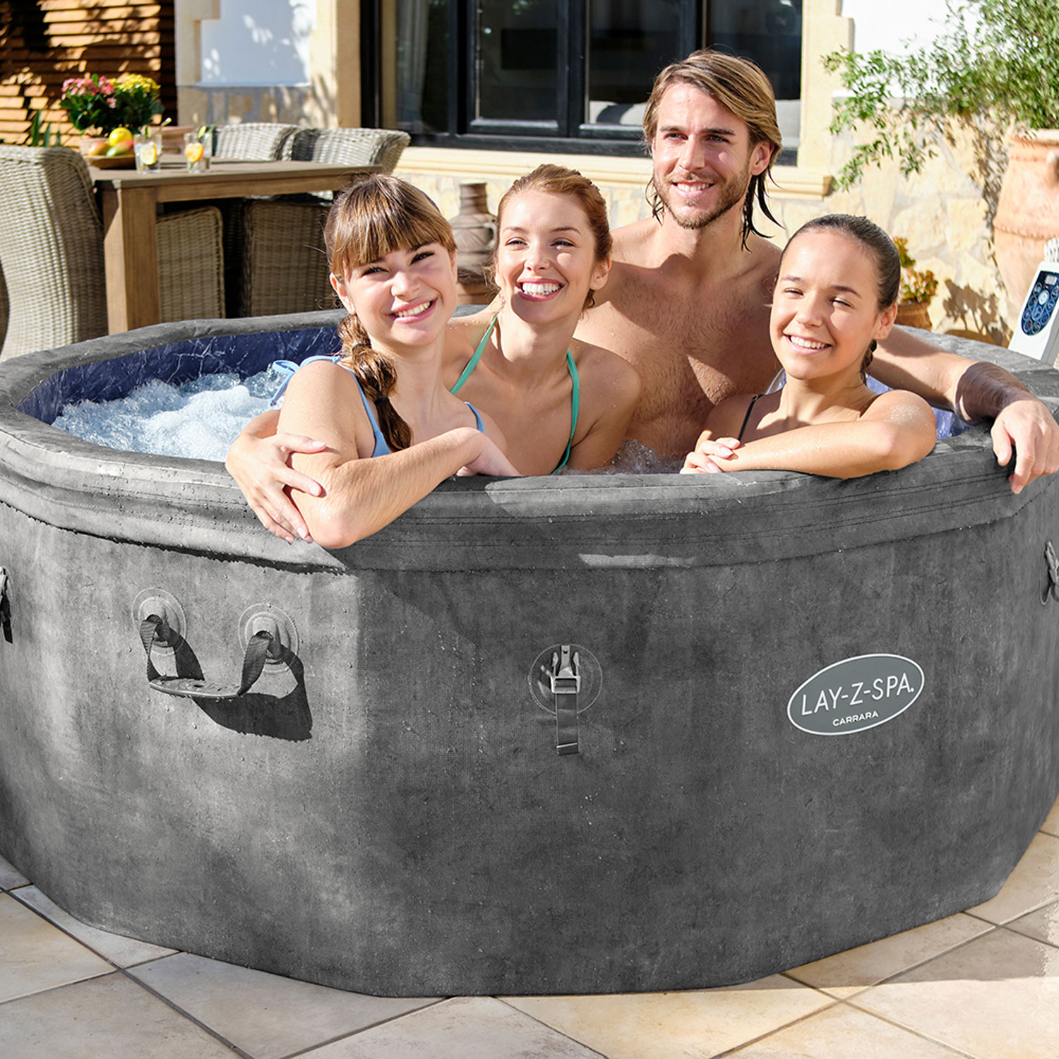 Bestway Whirlpool 170 x 65 cm Carrara AirJet | max. 6 Personen