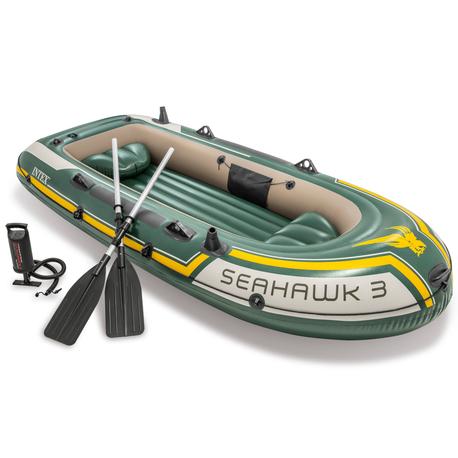Intex Schlauchboot Seahawk 3 Set | 295 x 137 x 43 cm | bis 360 kg