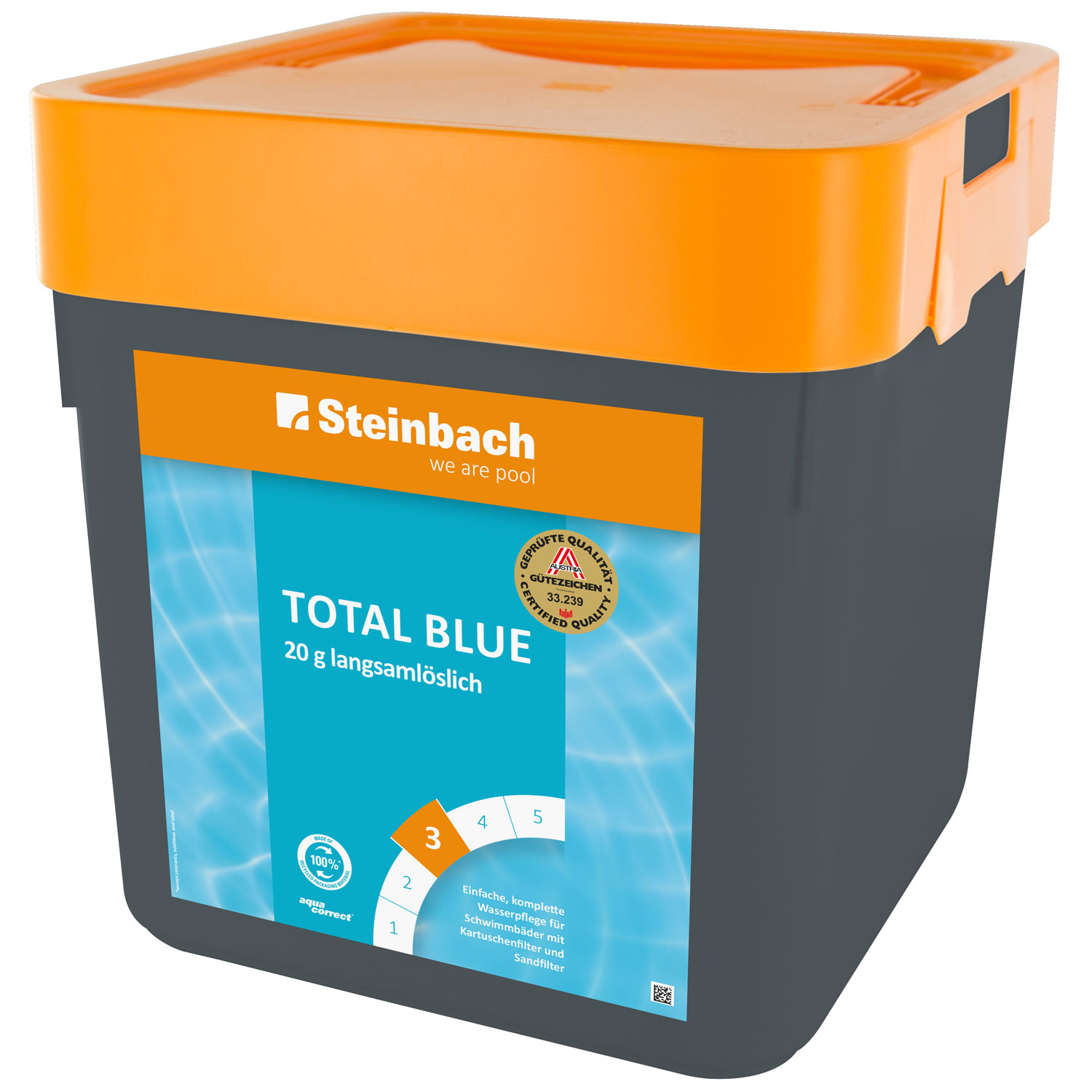 Steinbach Total Blue Multitabs | langsamlösliche 20 g Tabletten | 5 kg