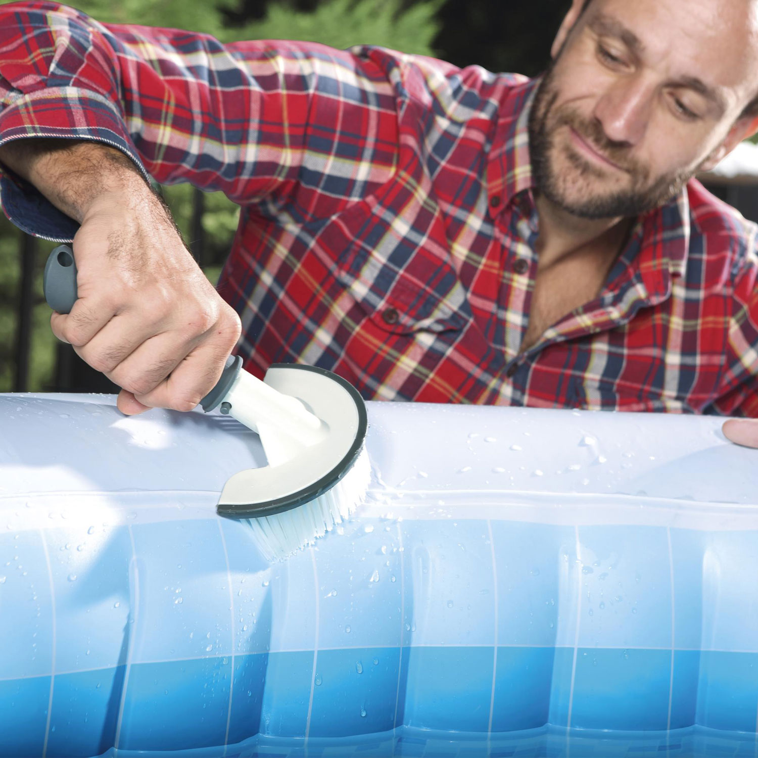 Bestway Whirlpool Reinigungs-Set All In One Lay-Z-Spa | Bürste - Handschuh - Kescher