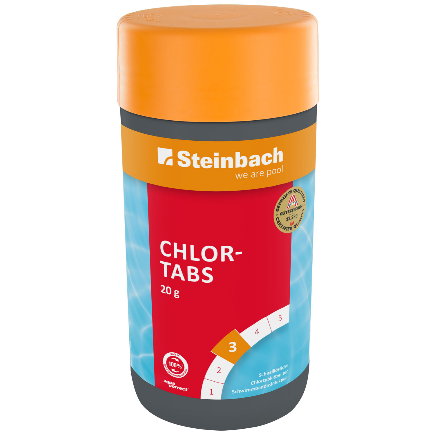 Steinbach Chlortabs | schnelllösliche 20 g Tabletten | 1 kg