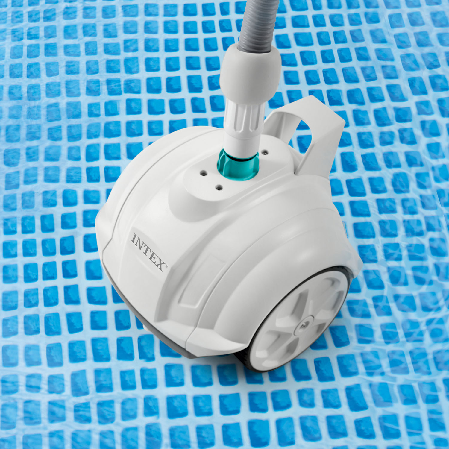 Intex Bodensauger Auto Pool Cleaner ZX50 | Venturi-Prinzip | inkl. 650 cm Poolschlauch