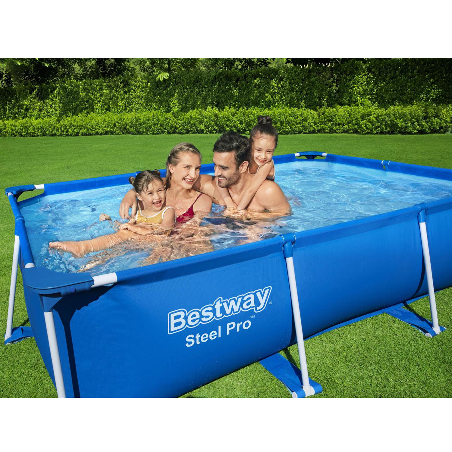 Bestway Frame Pool 260 x 160 x 65 cm Steel Pro | Kinderpool ohne Zubehör