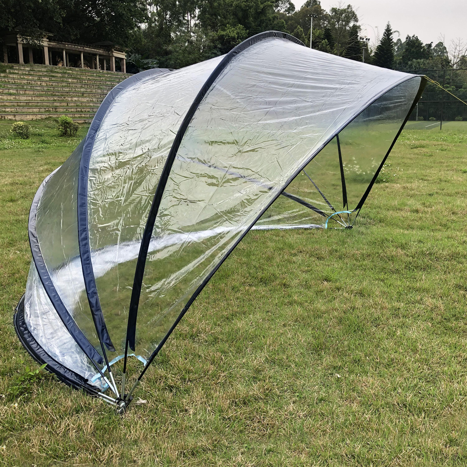 Steinbach Pooldach 440 x 220 cm Cabrio Dome | schwarz