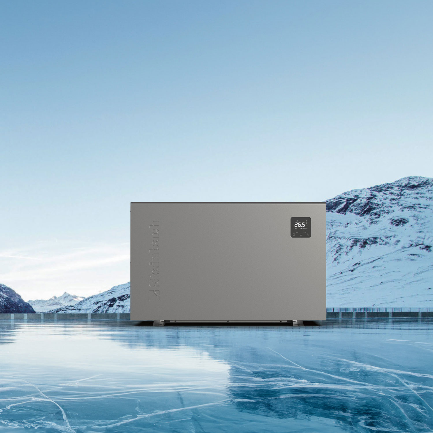 Steinbach Wärmepumpe Silent 9 | Inverter-Technologie | für Pools bis max. 40.000 Liter