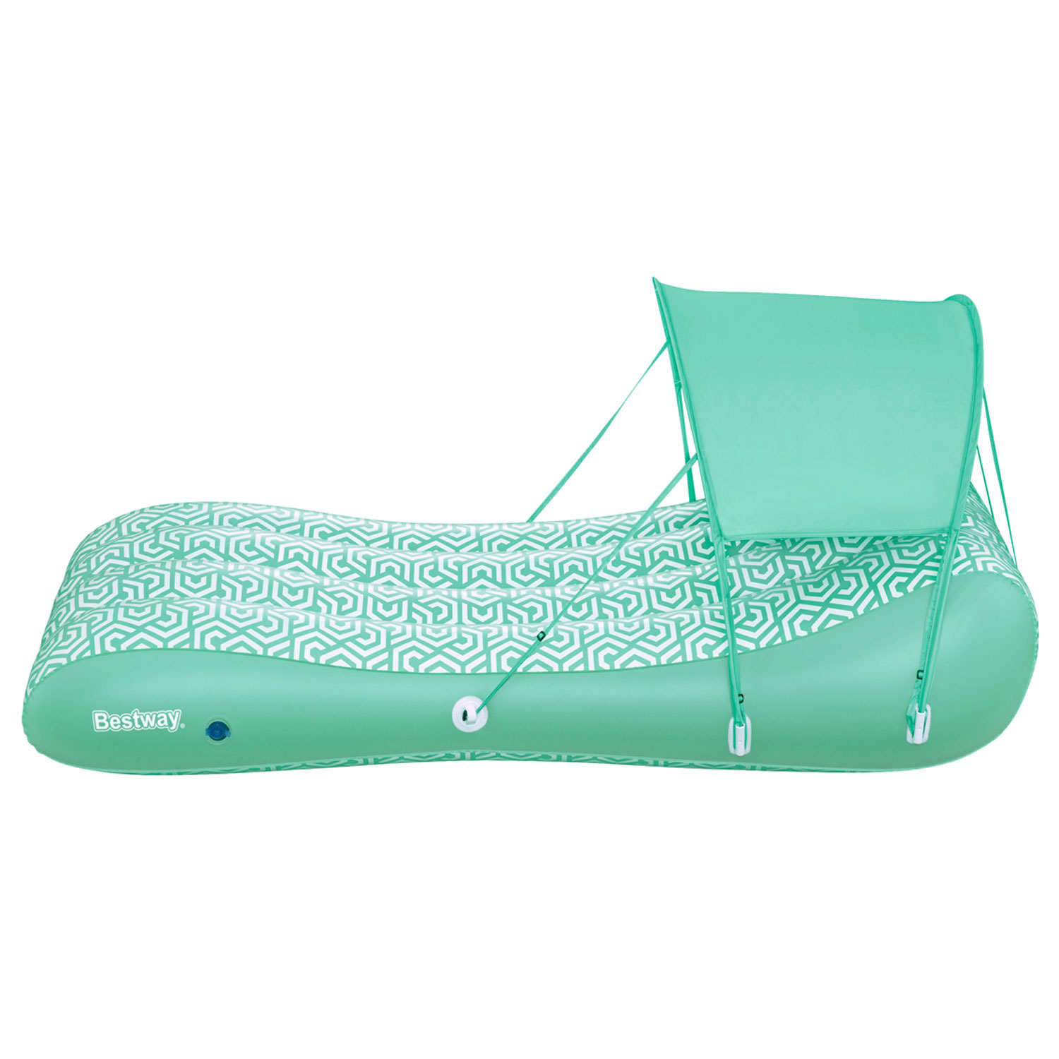 Bestway Schwimmliege 175 x 94 x 40 cm Comfy Chill | mit Sonnenschutzdach
