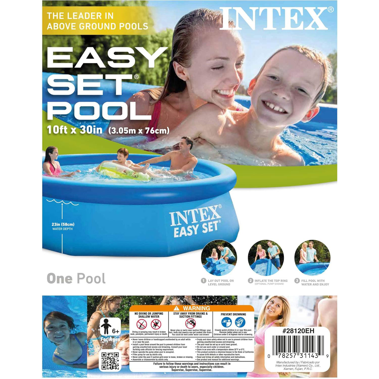 Intex Easy Pool 305 x 76 cm | Kinderpool ohne Zubehör