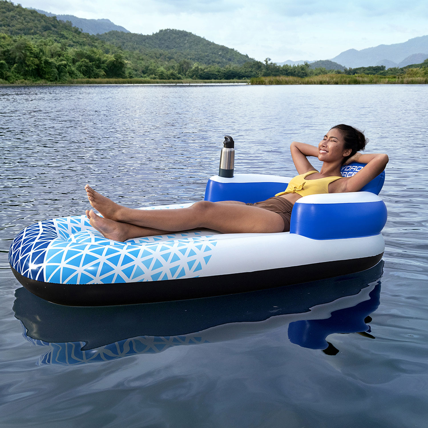 Bestway Luftmatratze 183 x 97 x 53,5 cm Indigo Wave Lounge