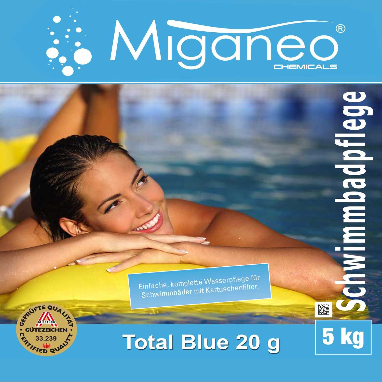 Miganeo Total Blue Multitabs | langsamlösliche 20 g Tabletten | 5 kg