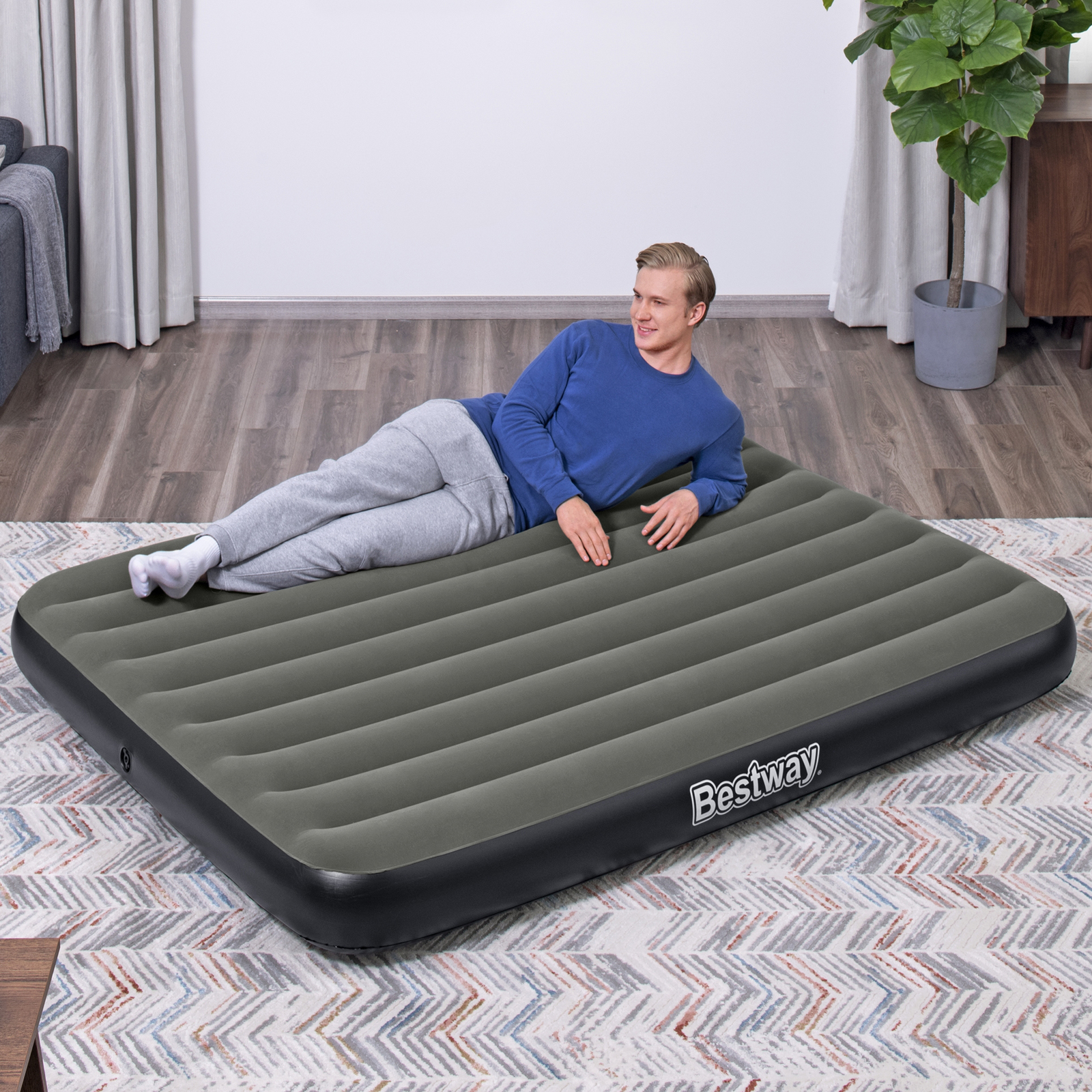 Bestway Luftbett 203 x 152 x 25 cm TriTech | für 2 Personen