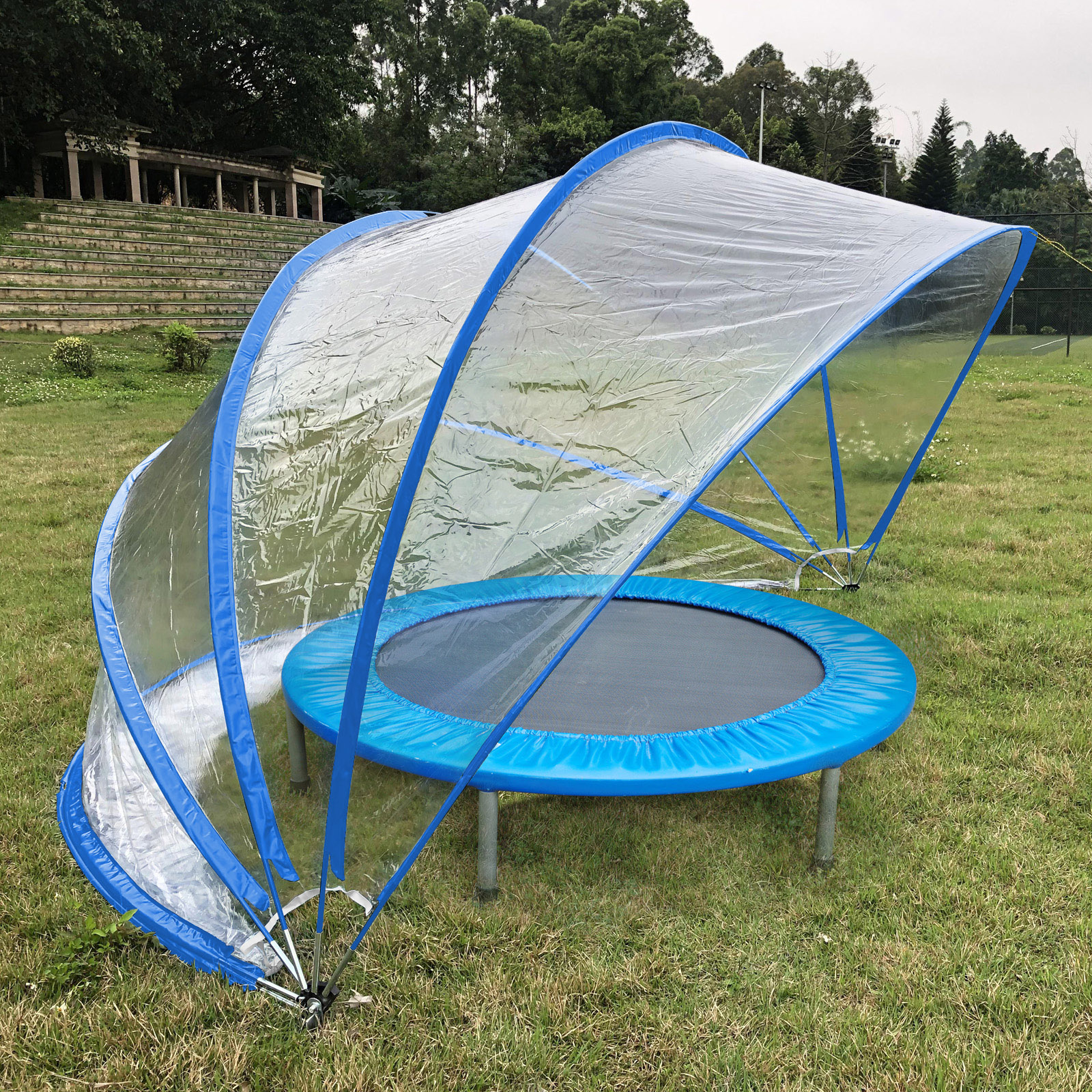 Steinbach Pooldach 440 x 220 cm Cabrio Dome | blau