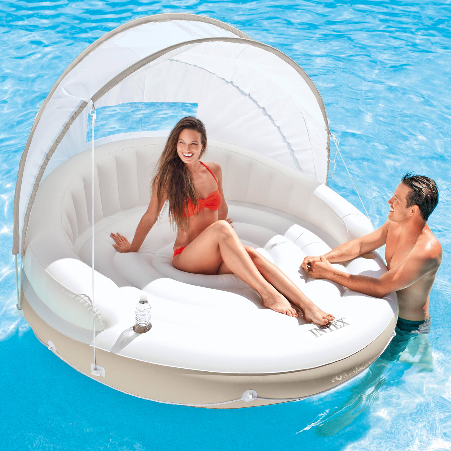 Intex Lounge Ø 199 cm Canopy Island | aus 0,45 mm starkem Vinyl