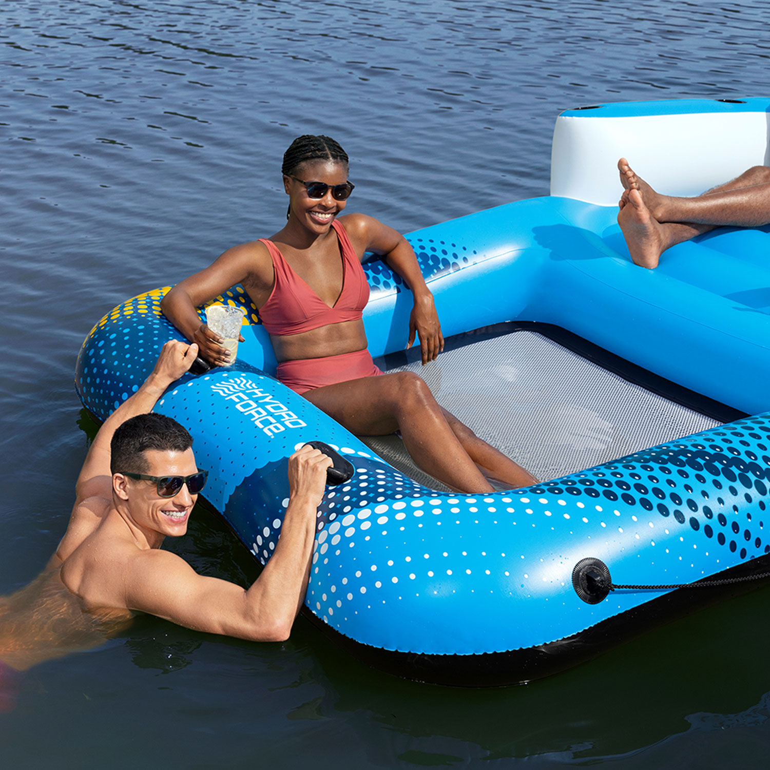 Bestway Badeinsel 320 x 198 cm Summer Oasis Island | für 4 Personen