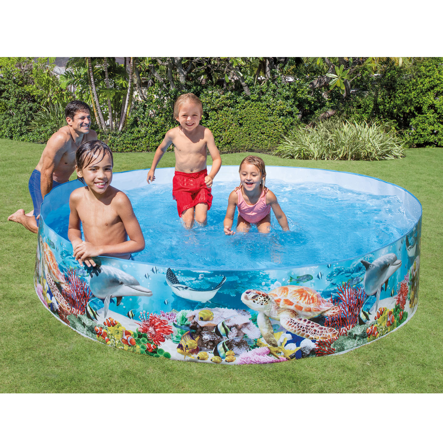 Intex Planschbecken Ø 244 x 46 cm Snapset Pool Coral Reef