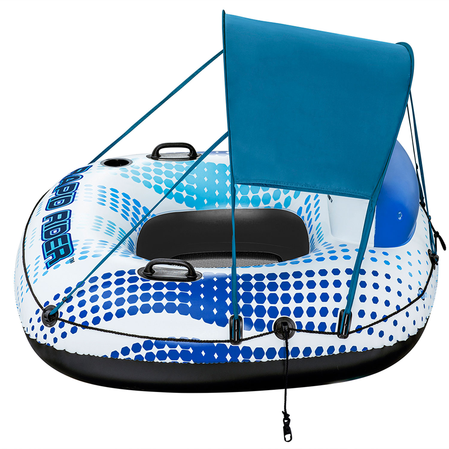 Bestway Schwimmring 123 x 123 x 51 cm Rapid Rider | mit Sonnendach