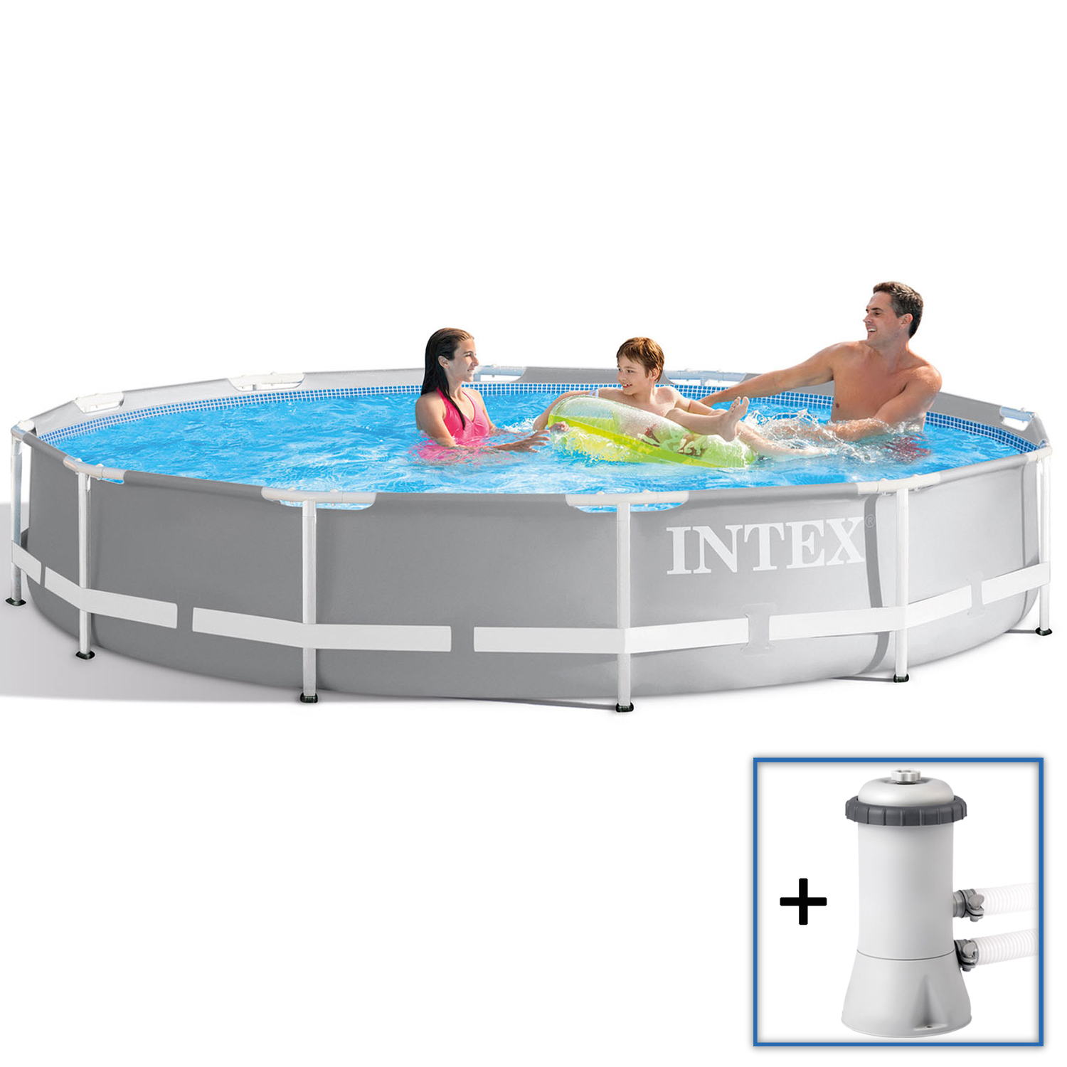 Intex Frame Pool 366 x 76 cm Komplettset | Kinderpool mit Zubehör