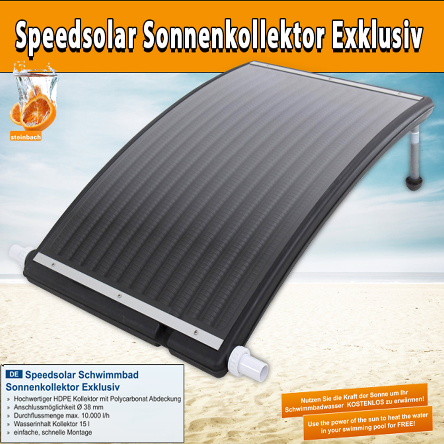 Steinbach Solarkollektor Speedsolar Exclusive | 110 x 69 x 14 cm