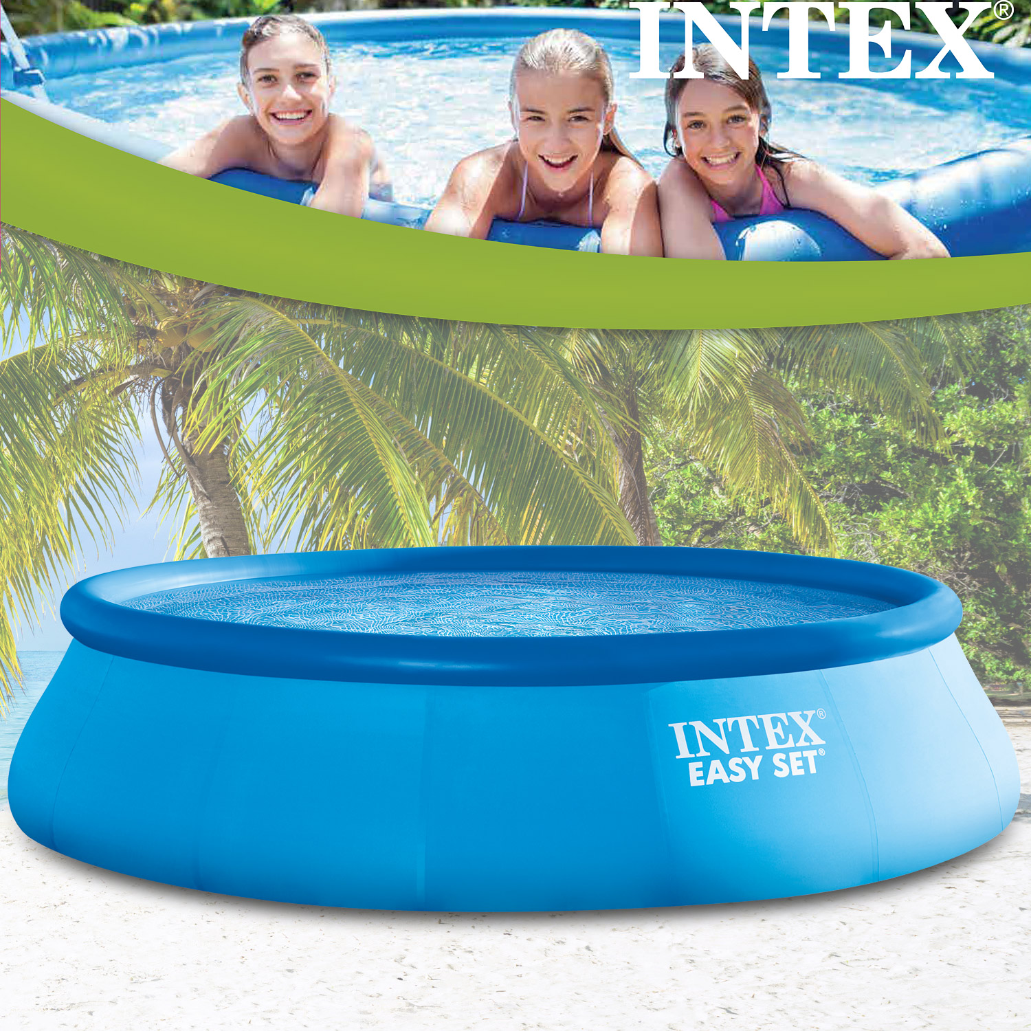 Intex Easy Pool 366 x 91 cm | Rundpool ohne Zubehör