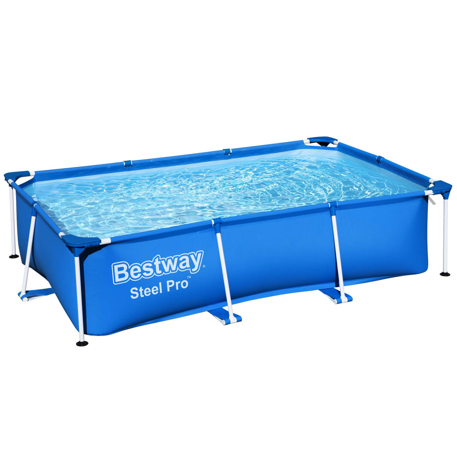 Bestway Frame Pool 259 x 170 x 61 cm Steel Pro | Kinderpool ohne Zubehör