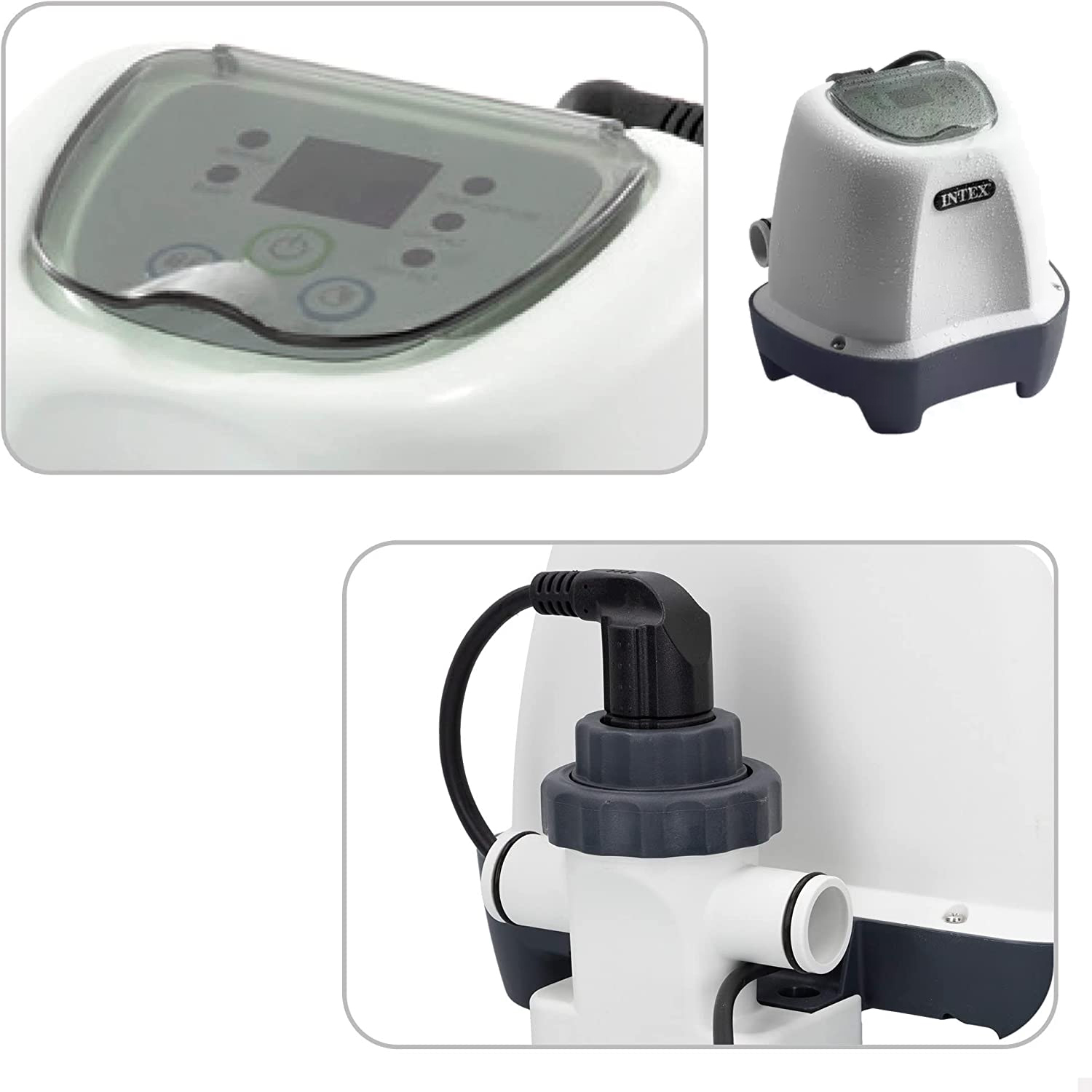 Intex Chlorinator QS200 Krystal Clear | Salzwassersystem für Pools bis 8.327 Liter