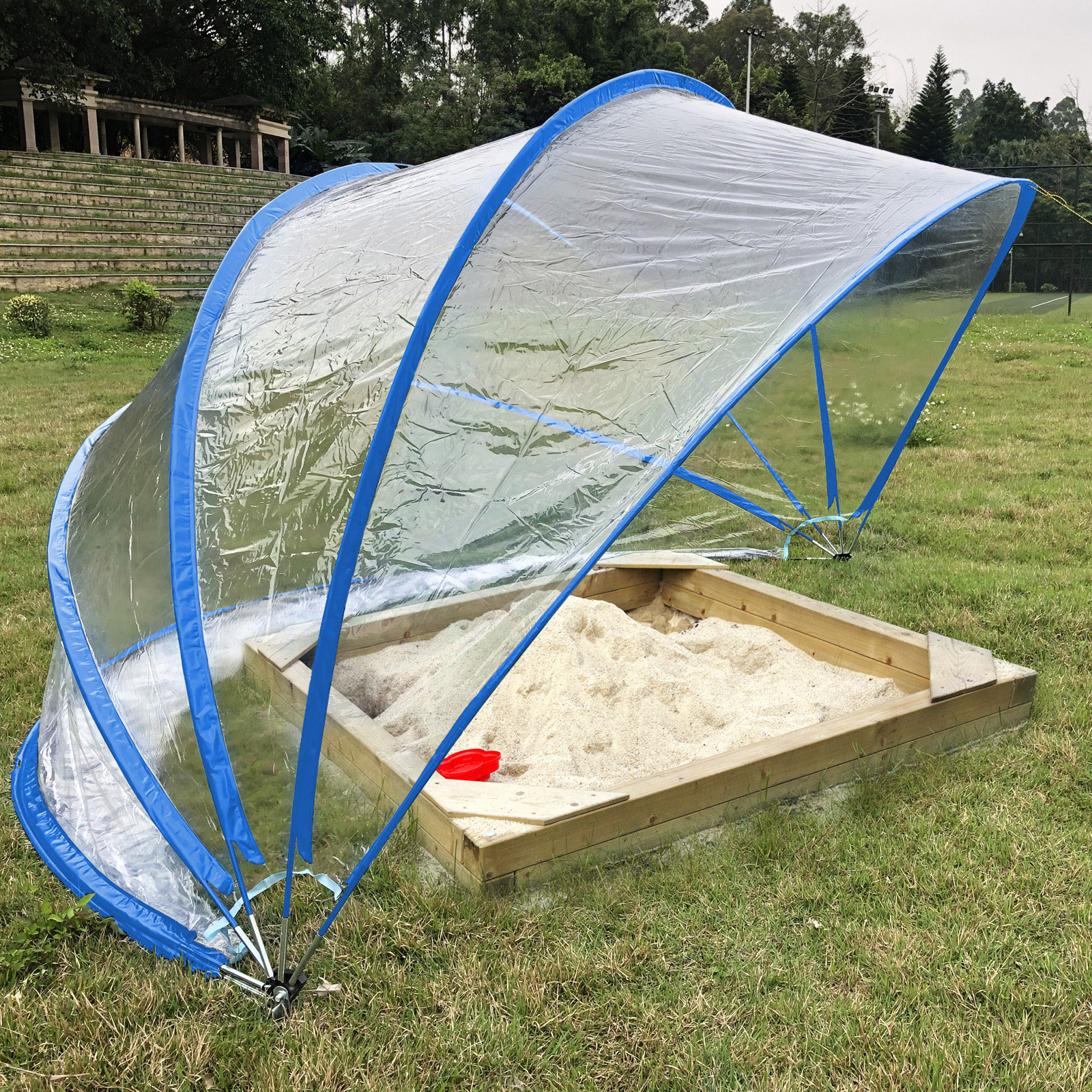 Steinbach Pooldach 440 x 220 cm Cabrio Dome | blau
