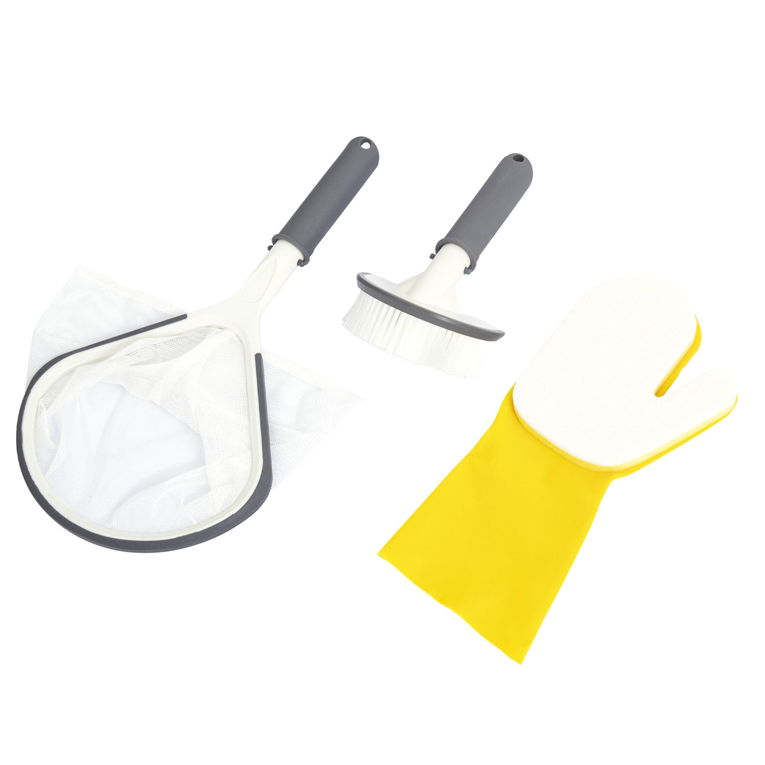 Bestway Whirlpool Reinigungs-Set All In One Lay-Z-Spa | Bürste - Handschuh - Kescher