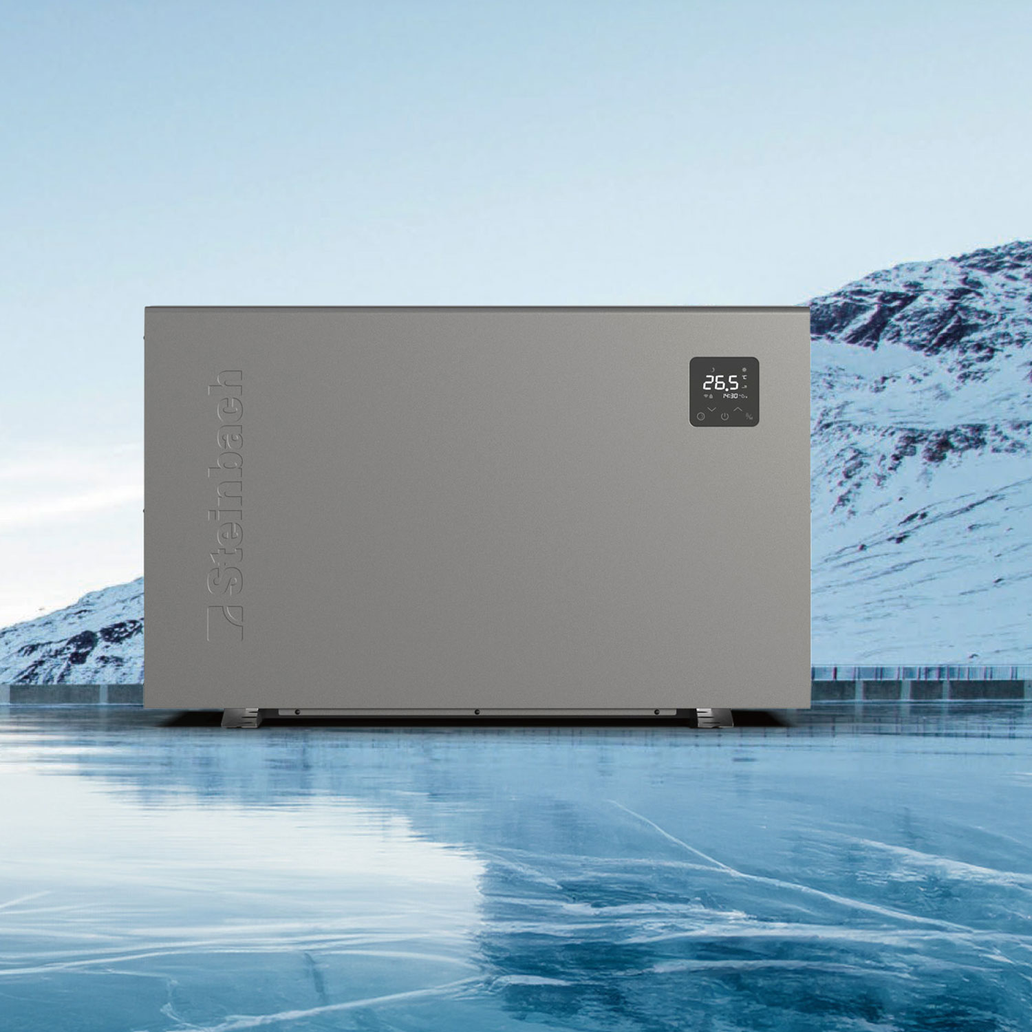 Steinbach Wärmepumpe Silent 17,5 | Inverter-Technologie | für Pools bis max. 70.000 Liter