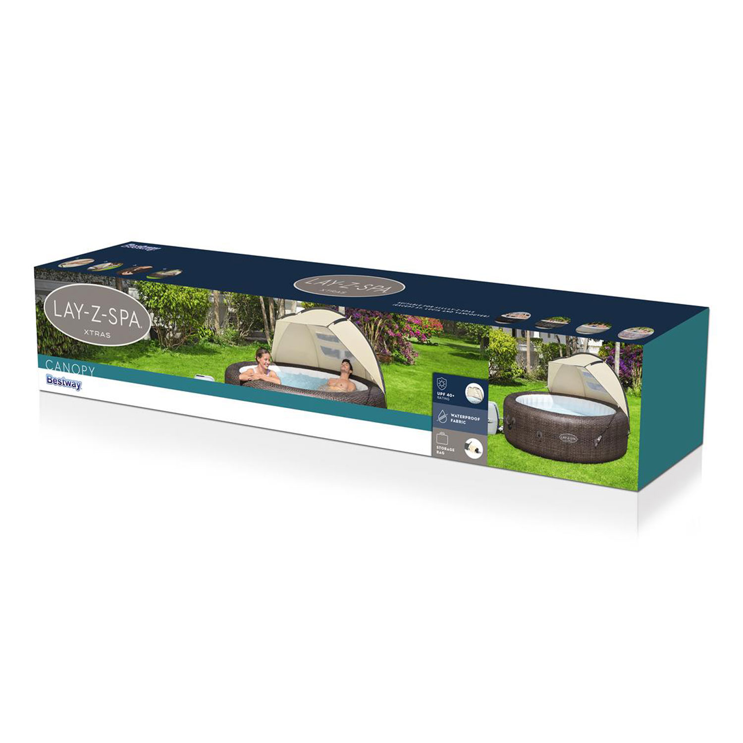 Bestway Whirlpool Sonnenschutzdach Lazy Spa Canopy 183 x 94 x 109 cm