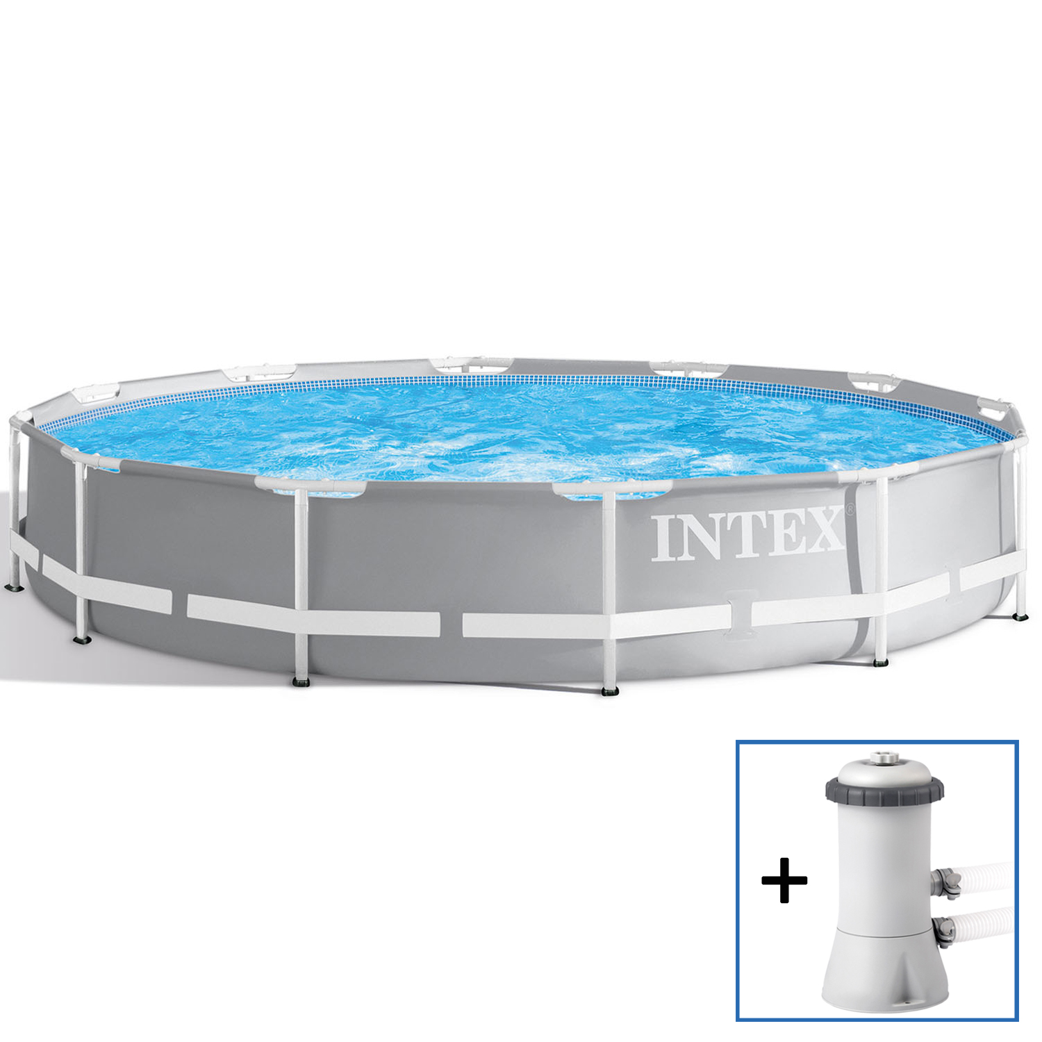 Intex Frame Pool 366 x 76 cm Komplettset | Kinderpool mit Zubehör