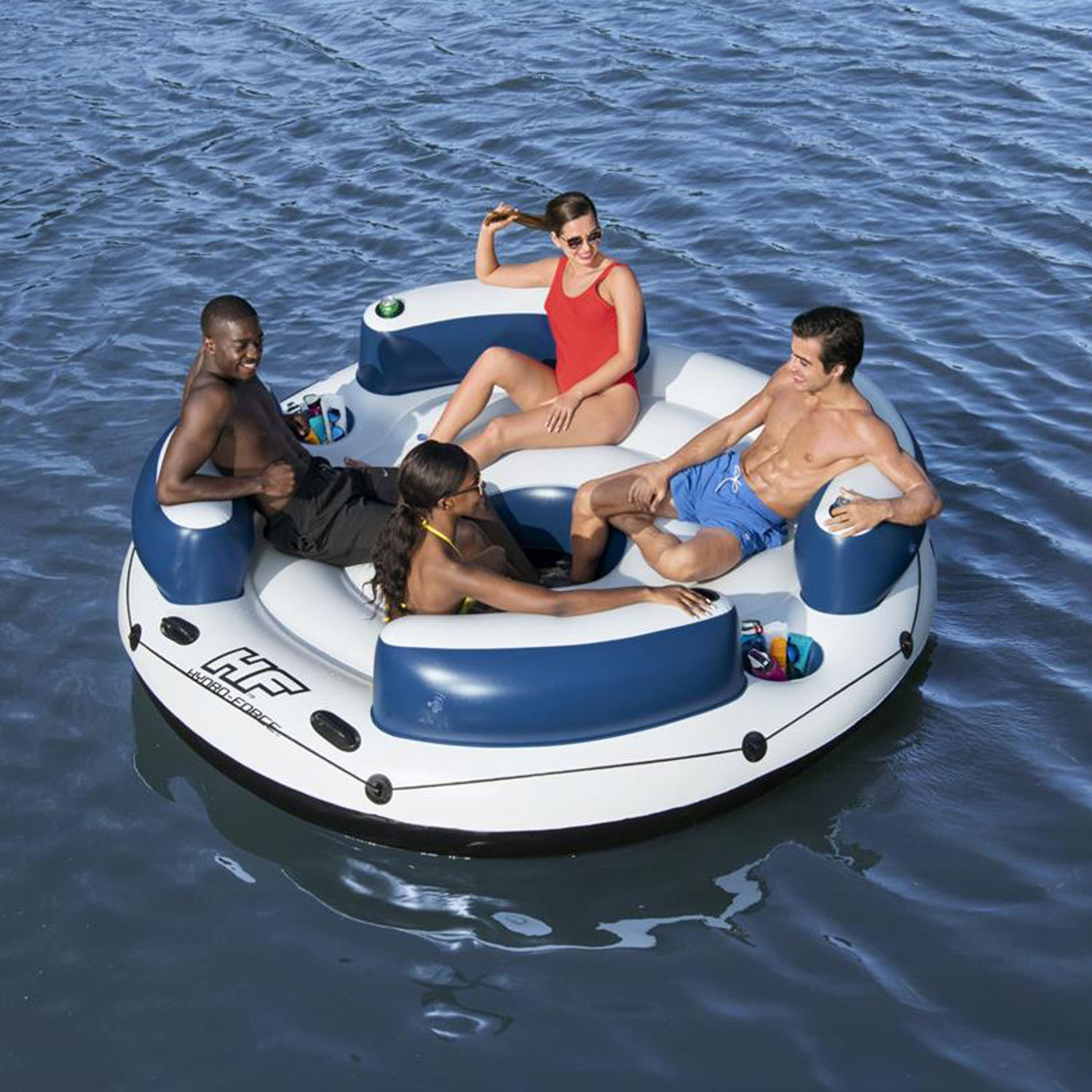 Bestway Badeinsel Ø 256 cm Lazy Dayz Island | für 4 Personen