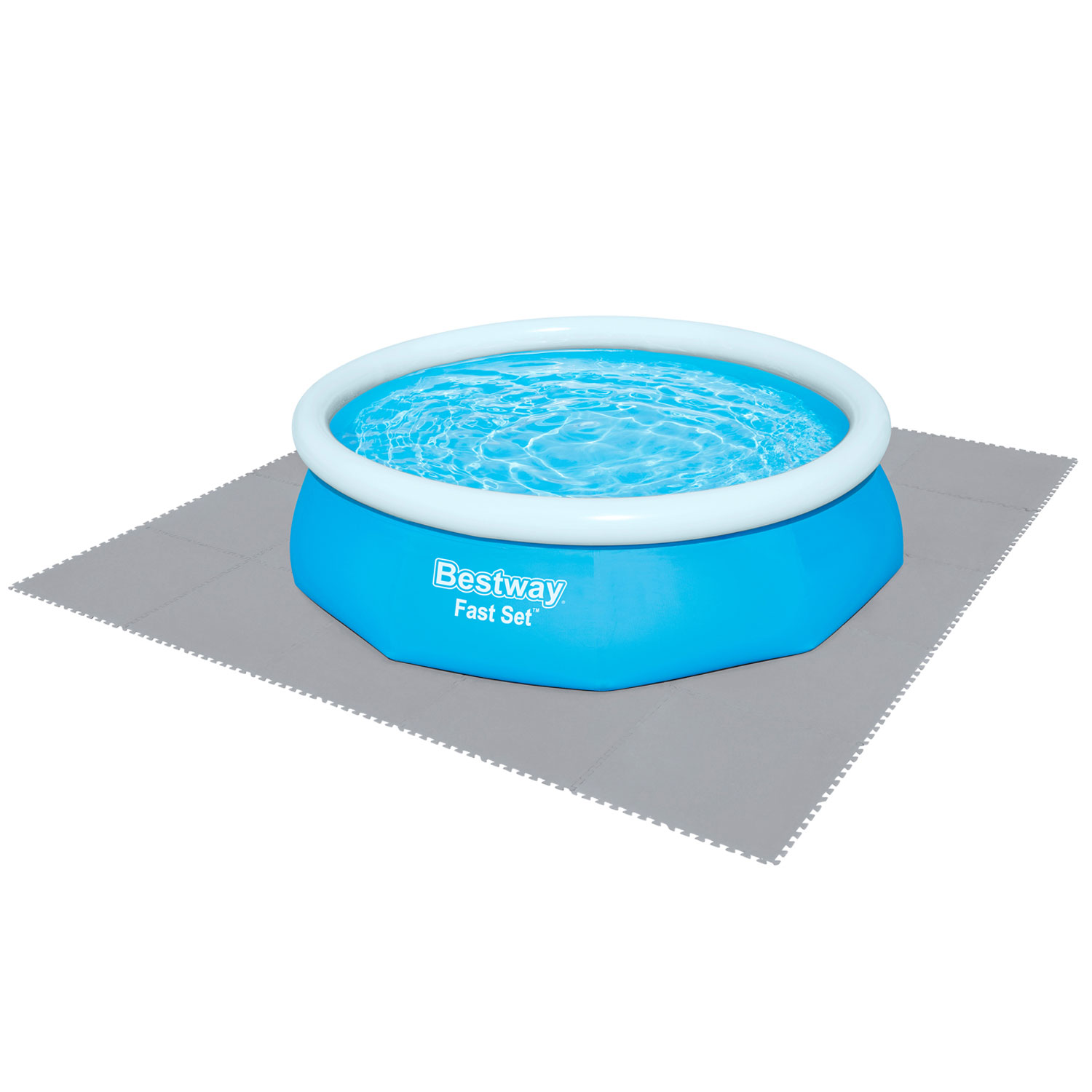 Bestway Bodenschutzfliesen Flowclear 78 x 78 cm | 9 Fliesen | ergeben 5,47 m²