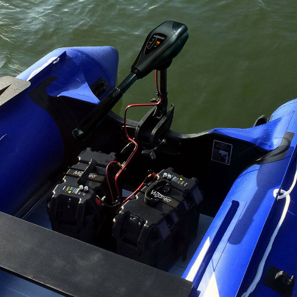 Miganeo Elektromotor TRS 86 | 1.152 W | 12 V | Bootsmotor für Schlauchboote