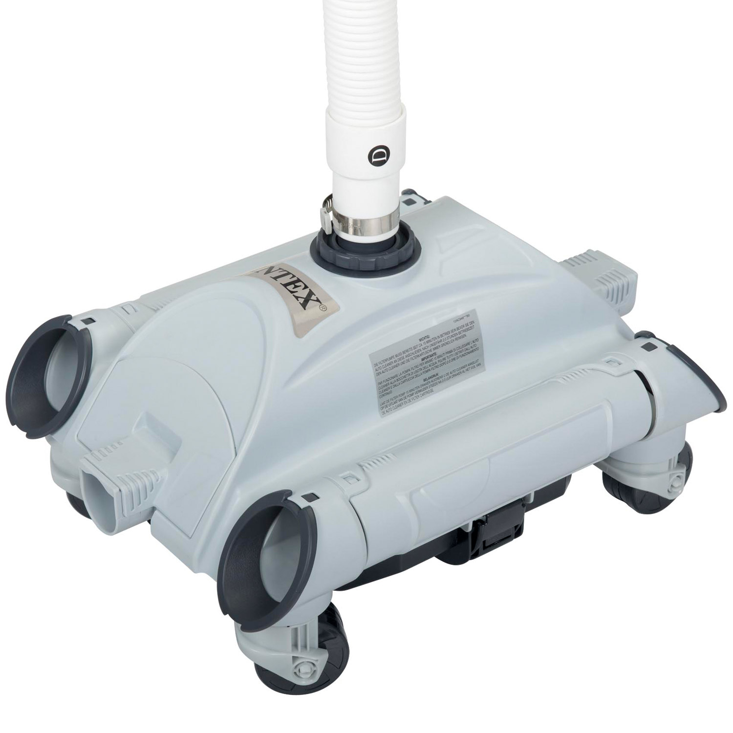 Intex Bodensauger Auto Pool Cleaner | Venturi-Prinzip | inkl. 650 cm Poolschlauch