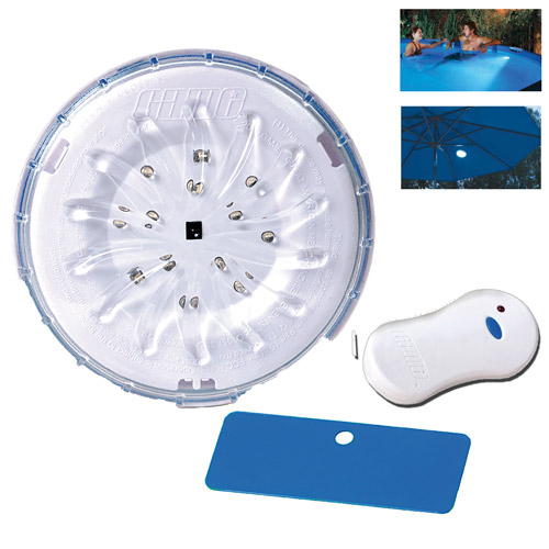 Steinbach LED Pool Licht mit Fernbedienung | 13 LED`s | 2 Helligkeitsstufen