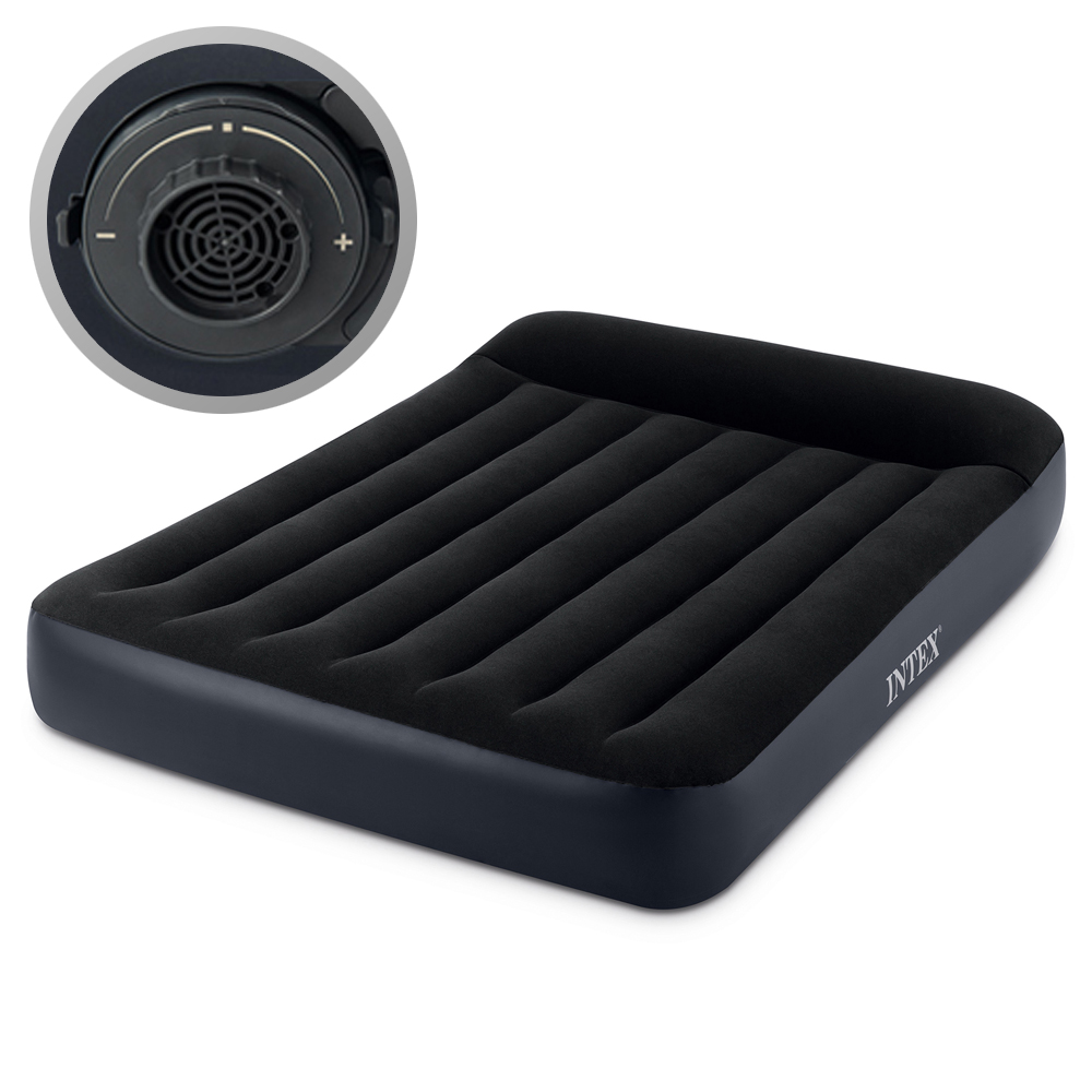 Intex Luftbett 191 x 137 x 25 cm Dura-Beam Classic | mit integrierter Elektropumpe